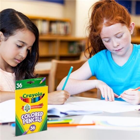 36  Pcs Crayola Colored Pencils Kids Pencils Set Art Supplies for Coloring Books - Picture 6 of 6